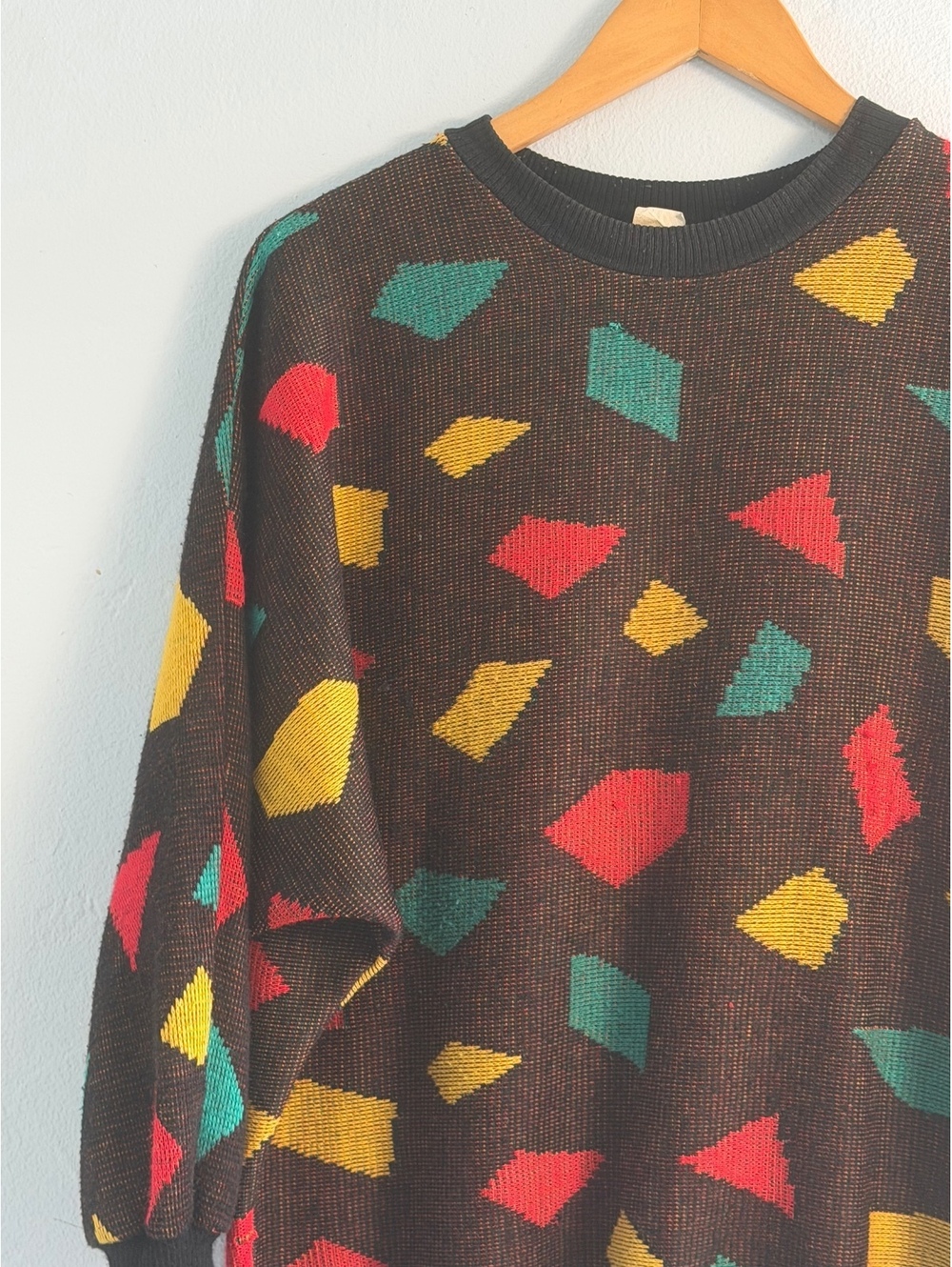 Vintage Geometric Pattern Acrylic Sweater - Picture 7 of 7